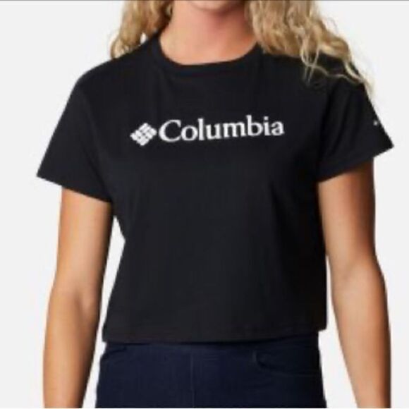 🆕 Women’s Columbia North Cascades Cropped Tee size L - Picture 1 of 8